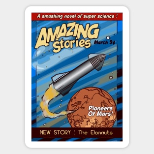 Amazing Stories Mars Sticker